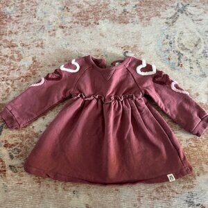 Rabbit + Bear Organic Heart Sweater 12 month girl